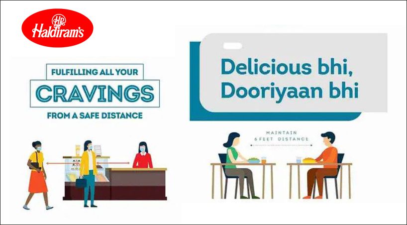  Haldiram’s Promotes Social Distancing In Their Campaign