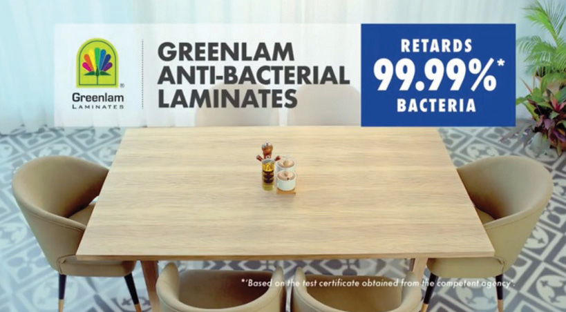  Antibacterial Laminates Launched by Greenlam Industries in new TVC Campaign