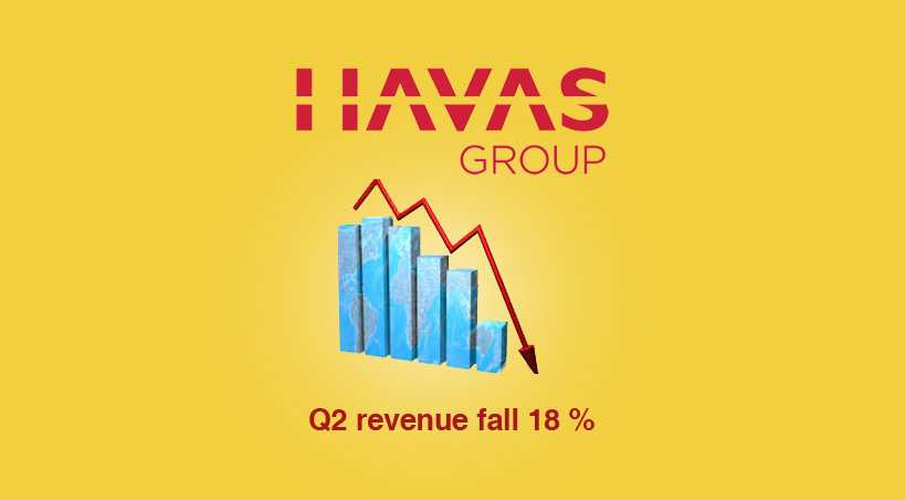  Havas Media Organic Revenue Slump 18.3% in Q2